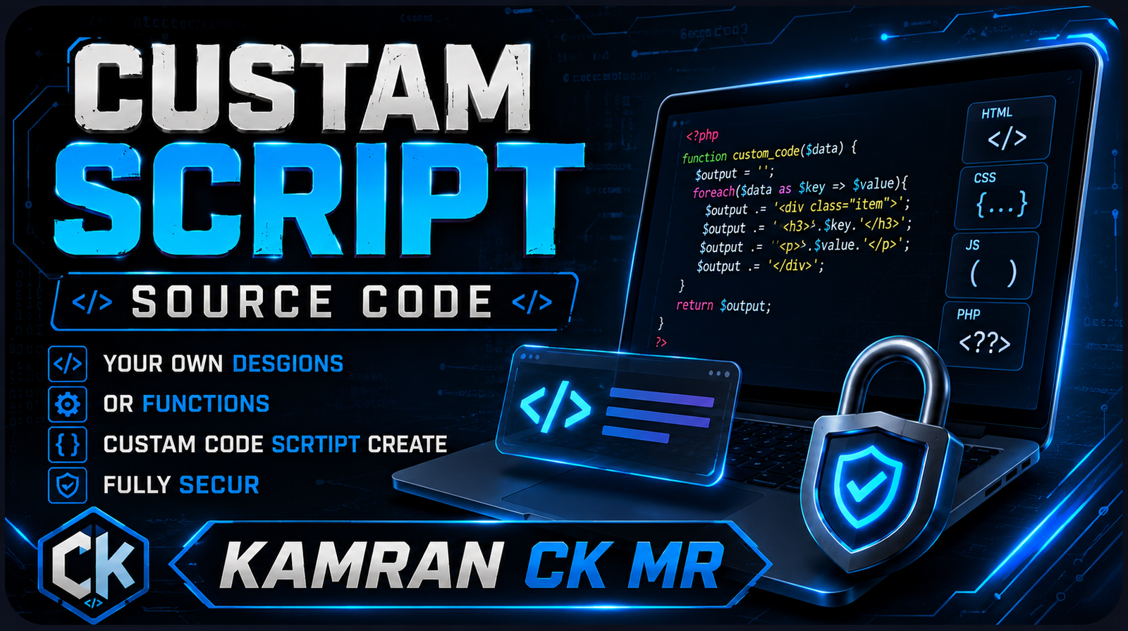 CUSTAM SCRIPT SOURCE CODE DEVELOP