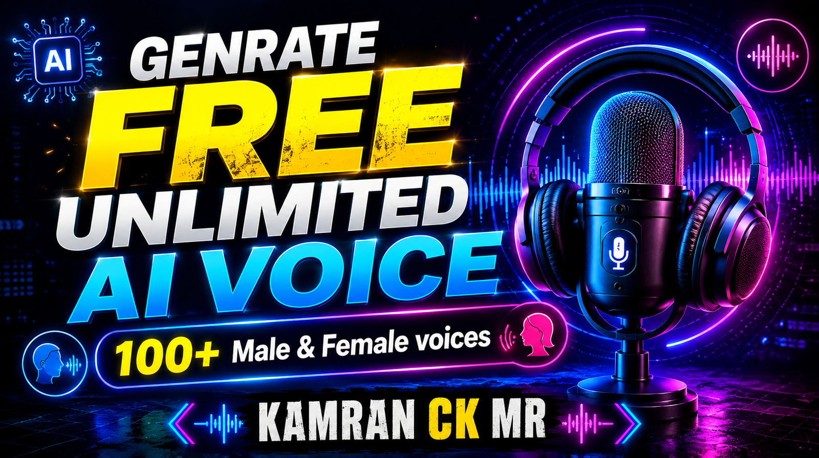 Unlimited Free Ai Voice Generate