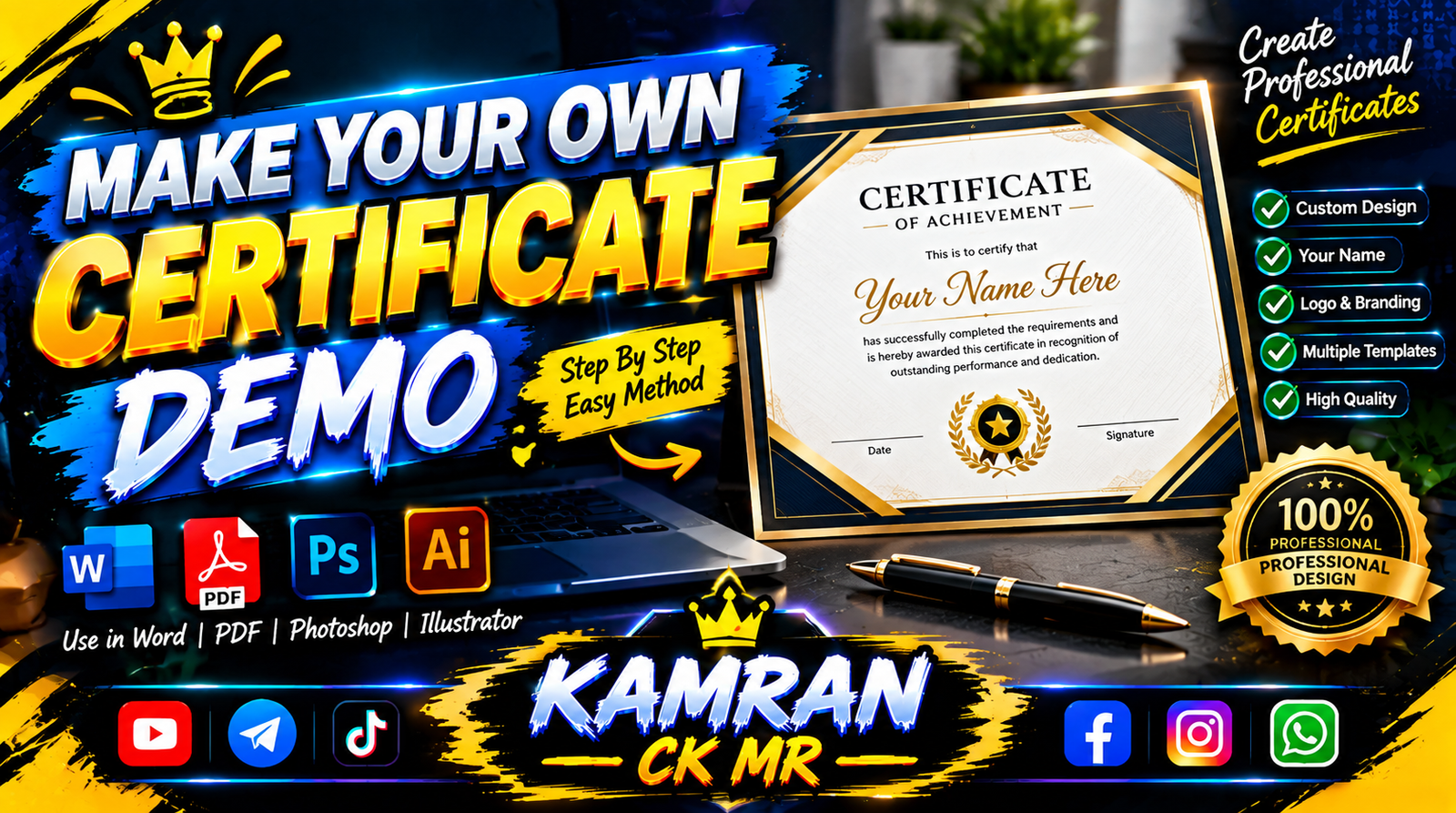 Make Your Own Certificate Tools Free