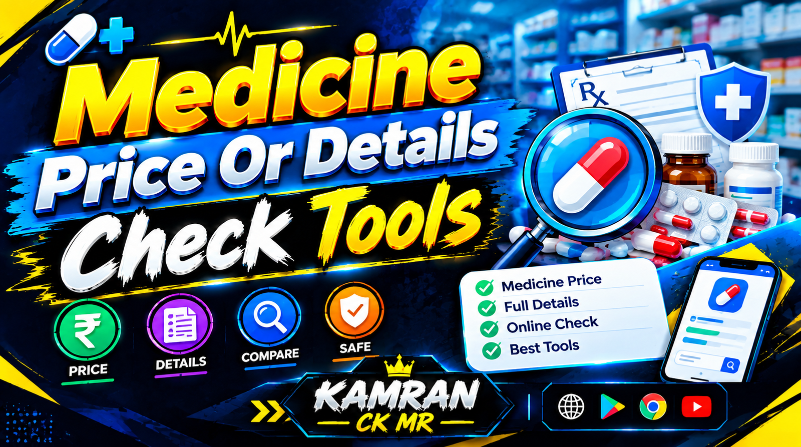 Medicine Price & Details Checker Tools Free